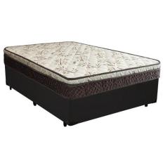 Imagem de Cama Box Casal Colchão Espuma D33 138X188x62cm Elegance Ortopédico - L