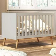 Imagem de Berço Americano Ambiente Ludmila Off White Bétula - Carolina Baby