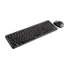 Imagem de TC183 Kit de teclado e mouse sem fio Multilaser Português Brasil de cor preto