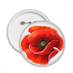 Imagem de Pintura de flor  Big Corn Poppy pinos redondos distintivo botão decoração roupas presente 5 peças