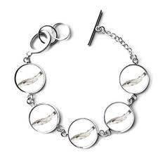 Imagem de DIYthinker Bracelete de corrente com pingente de peixe oceano  fresco
