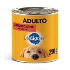 Imagem de Ração Úmida Pedigree Lata Carne Ao Molho Para Cães Adultos 290G
