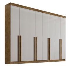 Imagem de Guarda Roupa 8 Portas e 8 Gavetas Mdf Ypê e Off white