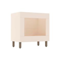 Imagem de Balcão Cozinha p/Cooktop Connect c/Forno de Embutir 80x51x82cm Off White - Henn