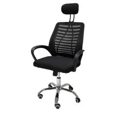Imagem de Cadeira De Escritório Presidente Ribs Com Apoio Preta