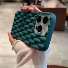 Imagem de Capa de telefone com dissipação de calor de silicone macio para iPhone 11 12 13 14 15 Pro Max X Xs Max XR 7 8 Plus Capa oca para pára-choques, verde, para iPhone XS Max