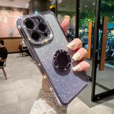 Imagem de Luxo brilhando glitter caso de telefone macio para iphone 14 13 12 11 pro max xs max xr x 14 plus capa de anel amortecedor, pc7253t2, para iphone 14plus