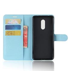Imagem de NEKOYA XIAOMI Capa para Redmi 5Plus, capa carteira flip de couro PU premium com compartimento para cartão, suporte e fecho magnético [capa interior à prova de choque de TPU] Compatível com XIAOMI