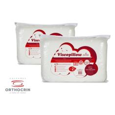 Imagem de Kit 2 Travesseiros Anatômico Viscopillow Alto Orthocrin