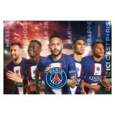 Imagem de Quebra-Cabeça 200 Peças 5 estrelas Neymar Jr. Messi, Mbappé, N.Mendes,