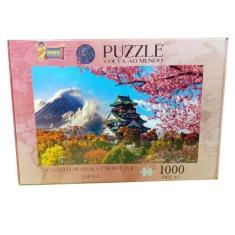Imagem de Quebra-Cabeça Castelo de Osaka e Monte Fuji - 1000 Peças - Uriarte