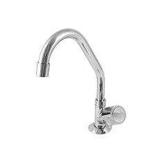 Imagem de Torneira Para Cozinha De Mesa Bica Alta Mônaco Cromada