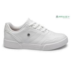 Imagem de Tenis Feminino Kolosh Casual Branco Detalhe Em Prata