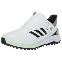 Imagem de adidas Tênis de golfe masculino Solarmotion Spikeless Boa Lightstrike 24, Calçado branco/preto/verde Spark, 42