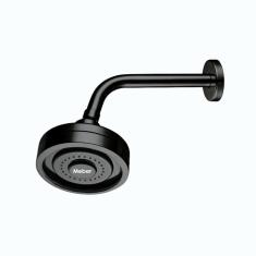 Imagem de Ducha de Parede Sistema Auto Limpante Max 1959c Meber Metais Preto Matte