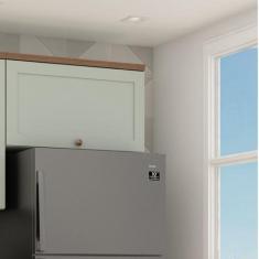 Imagem de Armário Aéreo Basculante Para Cozinha 1 Porta Provençal Iluminata Geni