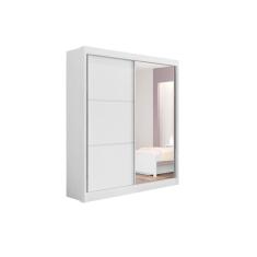 Imagem de Guarda Roupa Solteiro Com Espelho 2 Portas 100% MDF Atenas Branco - D` Doro Móveis