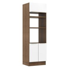 Imagem de Torre Quente Madesa Lux 70 cm 3 Portas - Rustic/Branco Veludo
