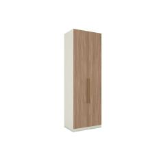 Imagem de Módulo de Quarto Solteiro Guarda Roupa c/ 2 Portas e 3 Gavetas MC03 Seletto Areia/Jequitibá - Henn