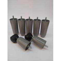Imagem de Kit 04 - 5x2 de pés fixos e rodízios para cama box colchão casal cor c