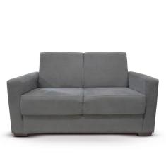 Imagem de Sofá Estofado 2 Lugares Sala Estar Recepção Bruna Suede cinza