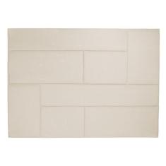 Imagem de Painel Elegance Cama Box Casal 140Cm Bege Trabalhado A85