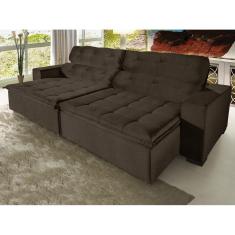 Imagem de Sofá Magno 2,90 Mts Pluma Café