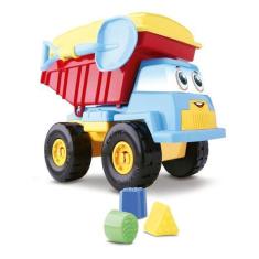 Imagem de Brinquedo Educativo Pedagógico Caminhão Basculante Silmar