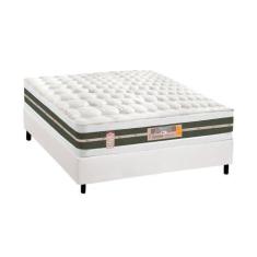 Imagem de Cama Box Casal: Colchão Molas Castor Bonnel Silver Star Air + Base Crc