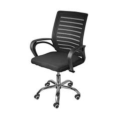 Imagem de Cadeira de Escritório com Rodízios Office Viena 3324 Or Design Preta