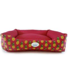 Imagem de Cama Para Cachorro E Gato Pet Cão Kent Estampa Abacaxi Lavável G