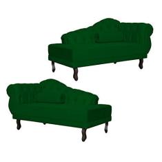 Imagem de Kit 02 Recamier Divã Larissa Suede - Ds Estofados