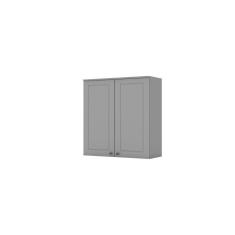 Imagem de Armário Aéreo 2 Portas 80 Cm Amy Casa 812 Cinza