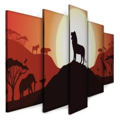 Imagem de Quadro Decorativo Sala Quarto Escritório Leão Rugido