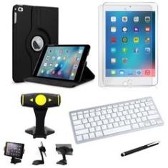 Imagem de Capa Giratória iPad mini 2019 7.9' + Película + Teclado + Suporte Mesa + Caneta - Armyshield