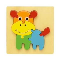 Imagem de Mini Brinquedo Educativo Quebra Cabeça Madeira Encaixe Infantil Colori