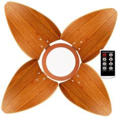 Imagem de Ventilador de Teto Aspen LED 3000k Venti-Delta Cobre 4Pás Freijó 220V com Controle Remoto