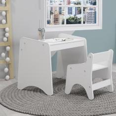 Imagem de Conjunto Mesa E Cadeira Infantil Montessori Movelbras