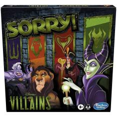 Imagem de Desculpe! Jogo de tabuleiro: Disney Villains - maiores de 6 anos