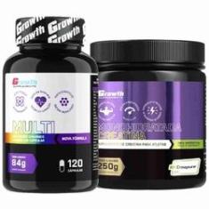 Imagem de Multivitaminico 120 Caps + Creatina 250g Creapure Growth