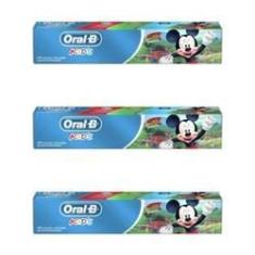 Imagem de Oral B Kids Mickey Creme Dental Infantil 50g (kit C/03)