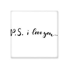 Imagem de Adesivo brilhante de ejo de cerâmica com citação "I Love You"