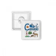 Imagem de Kit de atualização para jogos com teclado mecânico PBT padrão de marco nacional do Canadá