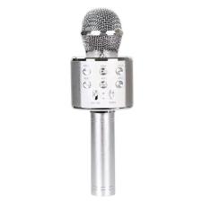 Imagem de Microfone Karaoke Sem Fio Bluetooh Infantil Minimen Prata
