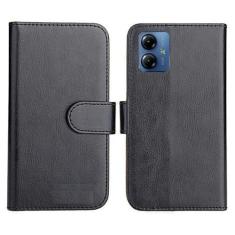 Imagem de Capa Capinha Case Carteira Flip Magnético Motorola Moto G14 - Kramac