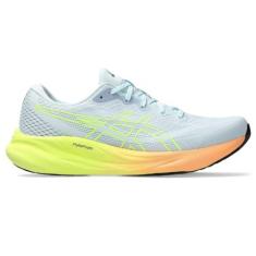 Imagem de ASICS Tênis de corrida masculino Gel-Pulse 15, Cinza claro/amarelo seguro, 45