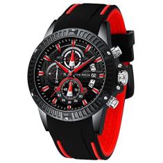 Imagem de Relógio masculino MINIFOCUS cronógrafo impermeável esportivo analógico de quartzo relógios pulseira de silicone  relógio de pulso fashion para homens