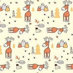 Imagem de Papel de Parede para Quarto Infantil Alce 57x270cm