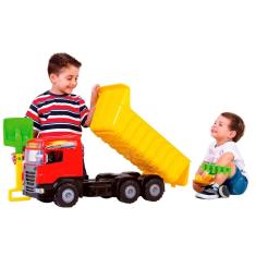 Imagem de Caminhão Roda Livre - Super Caçamba - Pá e Rastelo - Magic Toys