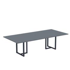 Imagem de Mesa De Reuni o Retangular 200x90cm Mr2000p25tub Grafito/azul
